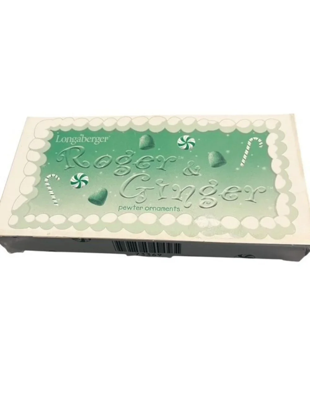 Longaberger Roger and Ginger Gingerbread Pewter Christmas Ornaments